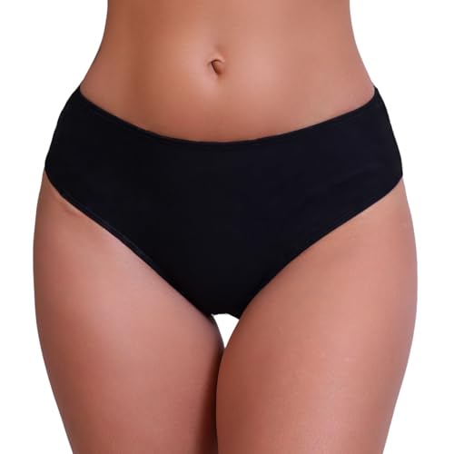 Halcurt Bikinihose Damen Mittelhohe Bund Badehose Schnell Trocknende Schwimmhose Strand Surf Bikini Shorts XL von Halcurt