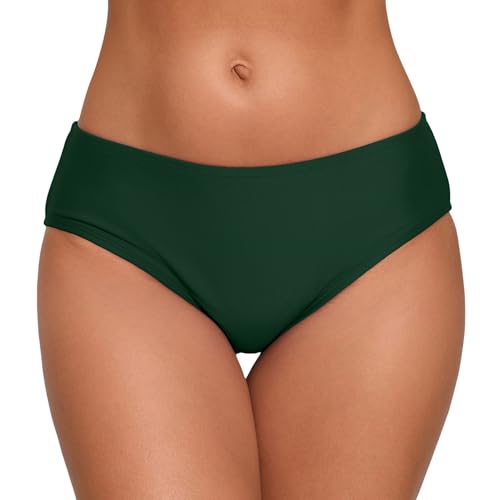Halcurt Bikinihose Damen Mittelhohe Bund Schwimmhose Schnell Trocknende Badehose Strand Surf Bikini Hose S von Halcurt