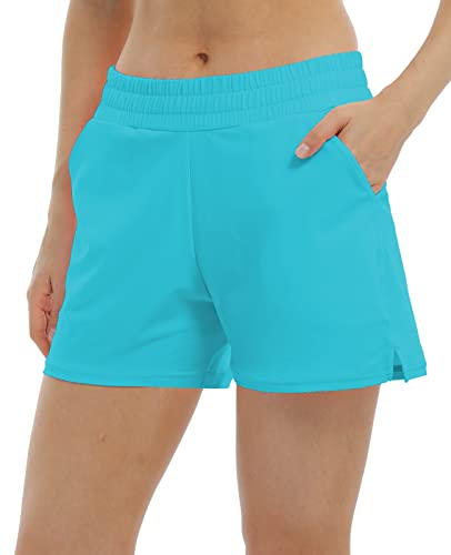 Halcurt Damen Boardshorts Seitliche V-Schlitze Bademode Unterteile Bademode Jungen Shorts L von Halcurt