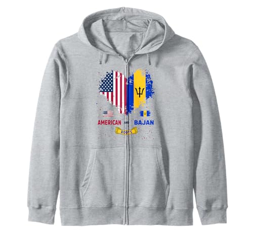 Bajan American Themed Outfit Ideen für Kinder Bajan Roots Kapuzenjacke Bajan American Themed Outfit Ideen für Kinder Bajan Roots Kapuzenjacke von Half Bajan Half American Outfit Idea For Women