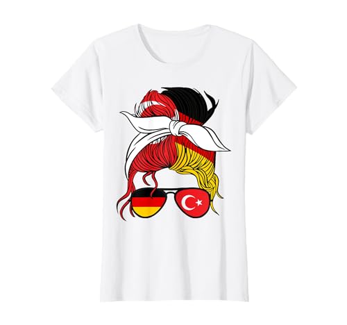 Half German Half Turkish Girl Apparel - Frauen - Mädchen - Weiß - Kurzarm - XS - T-Shirt - Turkiye Halb Deutsch Türkisch Mädchen Türkei Deutschland T-Shirt Half German Half Turkish Girl Apparel - Frauen - Mädchen - Weiß - Kurzarm - XS - T-Shirt - Turkiye Halb Deutsch Türkisch Mädchen Türkei Deutschland T-Shirt von Half German Half Turkish Girl Apparel