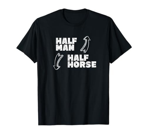 Half Man Half Horse - Angeber Pferdeschwanz T-Shirt von Half Man Half Horse Outfit für Herren