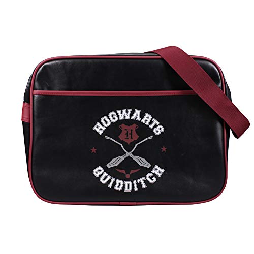 Harry Potter Quidditch Retro Tasche - Snitch, Schwarz, 31 (w) x 41 (h) x 14 (d) cm, Gepäck von Half Moon Bay