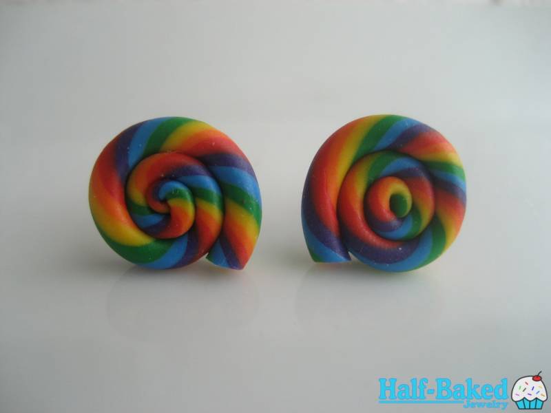 Lollipop/Sucker Post Ohrringe Lollipop/Sucker Post Ohrringe von HalfBakedJewelry