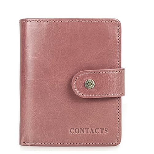 HalfPart Mode Geldbörse Herren Damen mit RFID Kurz Geldbörse Brieftasche Portemonnaie Leder Geldbeutel mit 12 * Kreditkartenfächern 1*Münzfach Reißverschluss Knopf Geldbörse Mehrfarbig optional,B9 von HalfPart