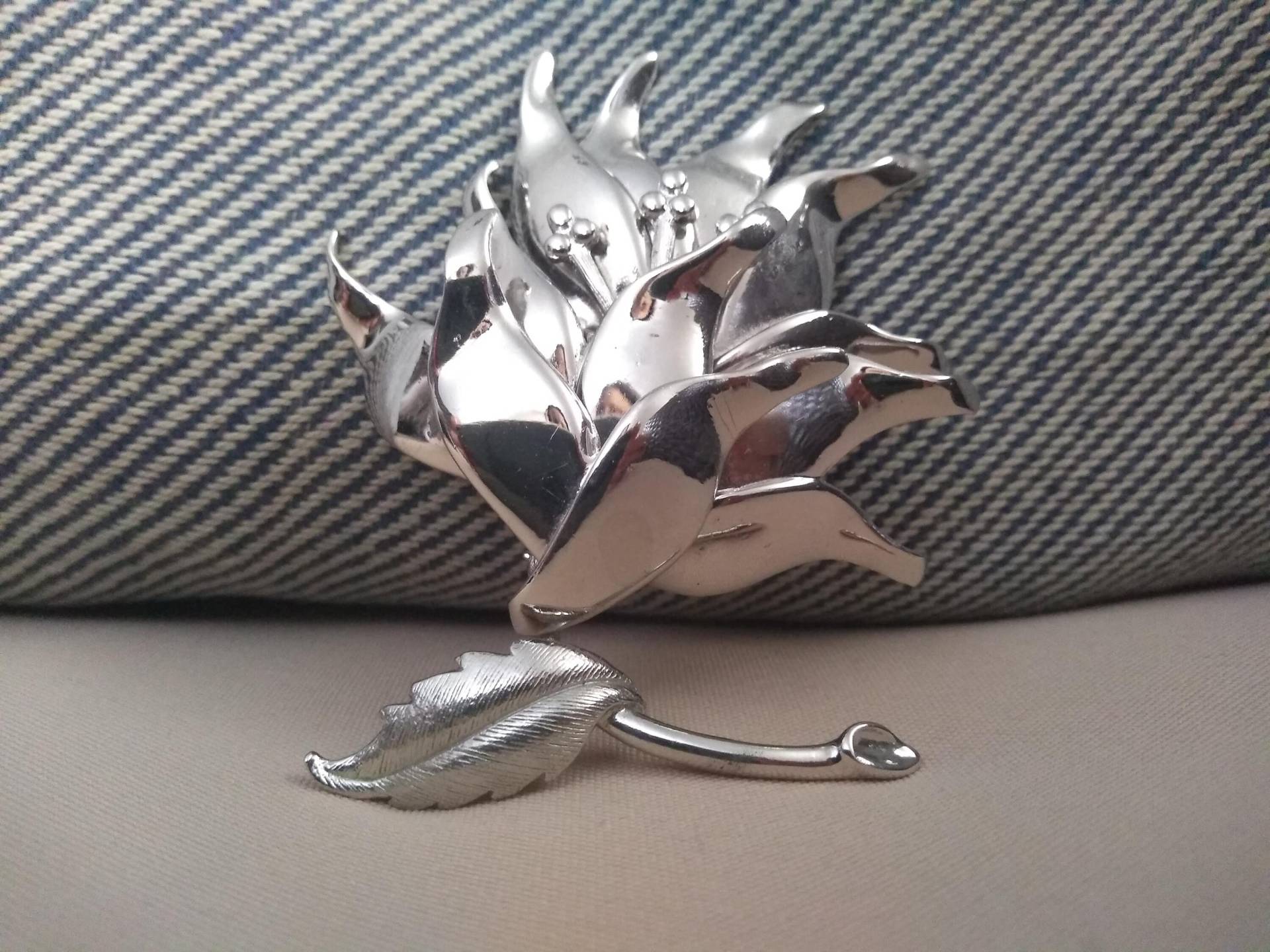 Große Silber Roget Blume Brosche Große Silber Roget Blume Brosche von HalfRatsMae