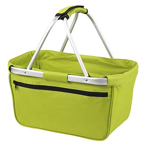 HALFAR EINKAUFSKORB KORB TASCHE SHOPPER BASKET 6 FARBEN, 45 x 25 x 25 cm, Light Green von Halfar