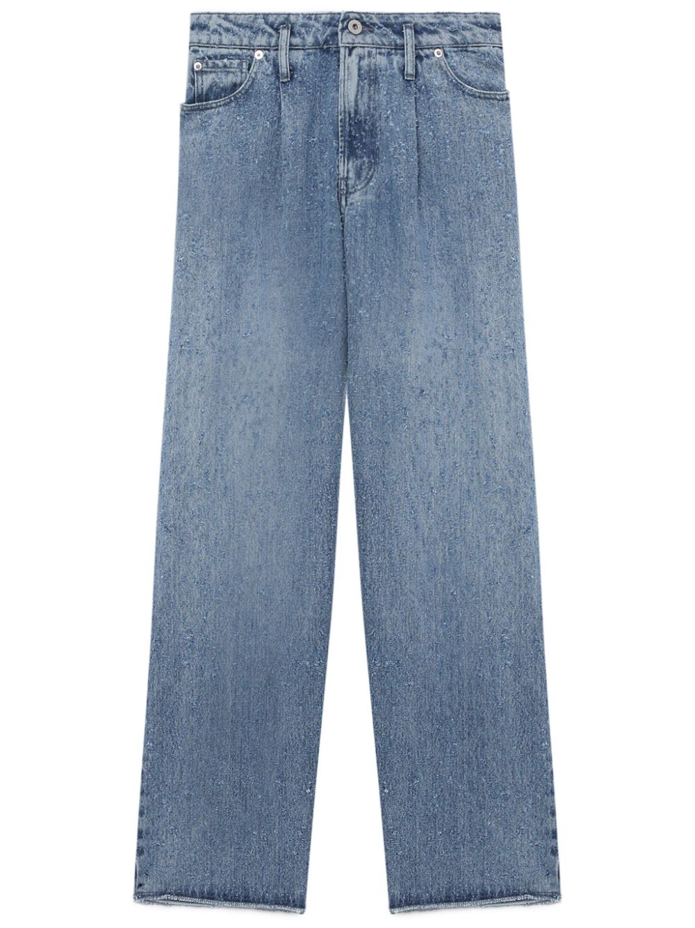 Halfboy Halbhohe Straight-Leg-Jeans - Blau von Halfboy