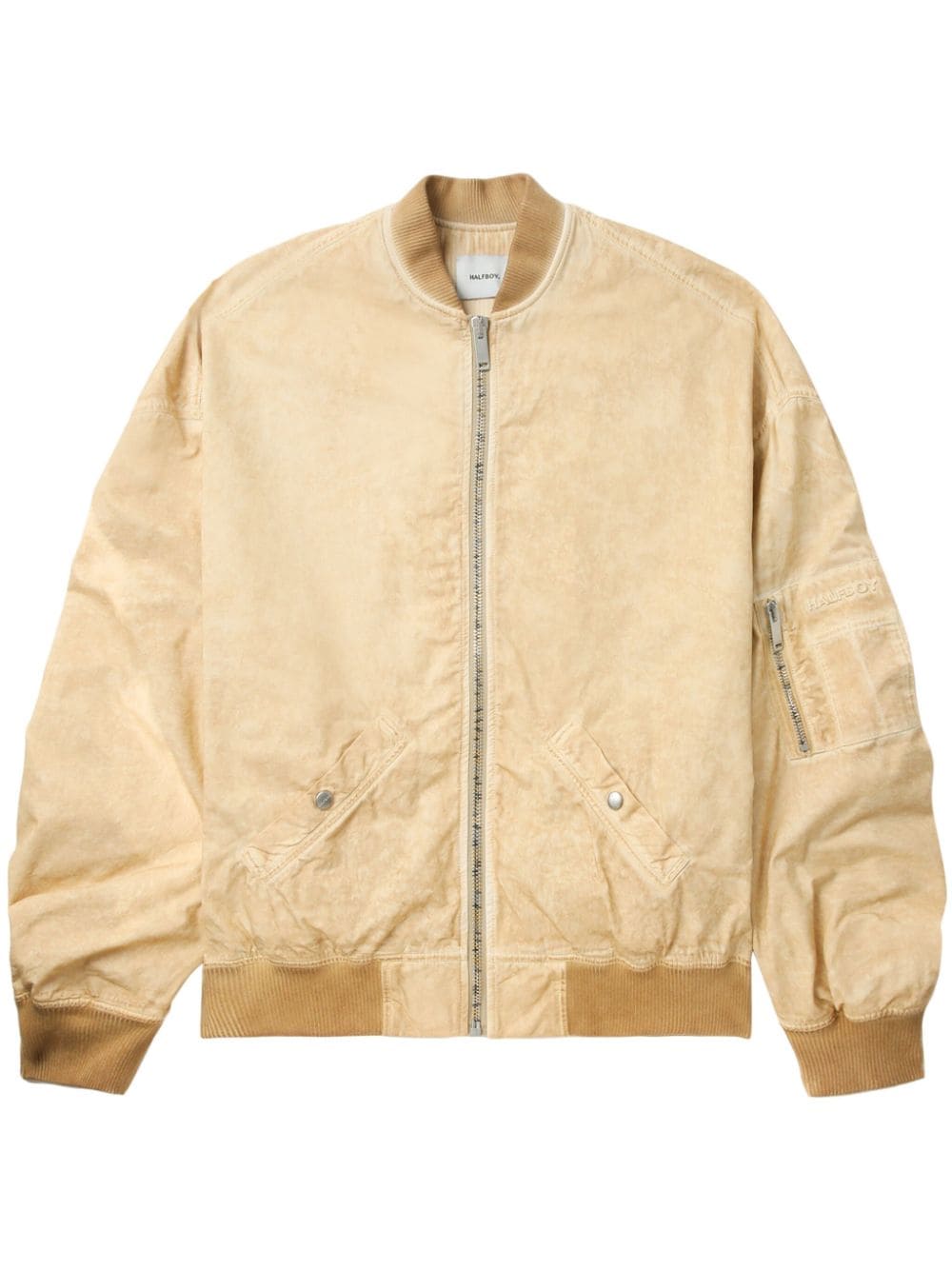 Halfboy Klassische Bomberjacke - Nude von Halfboy