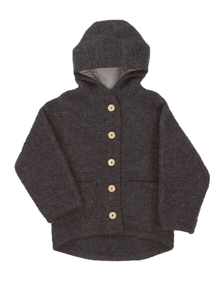 Halfen Baby und Kinder Walk-Jacke mit Kapuze Bio-Wolle/Bio-Baumwolle von Halfen