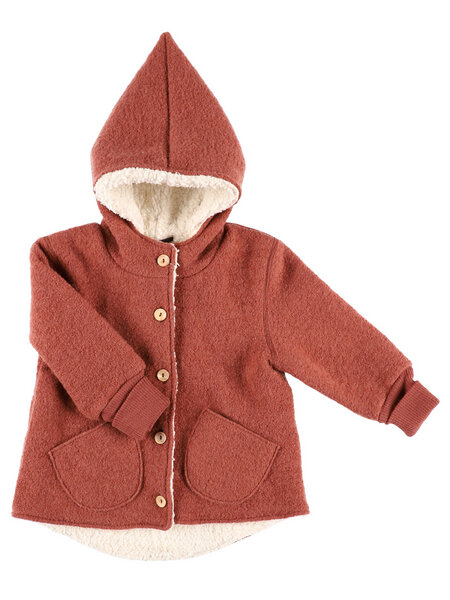 Halfen Kinder Walk-Jacke mit Teddy-Futter Bio-Wolle von Halfen