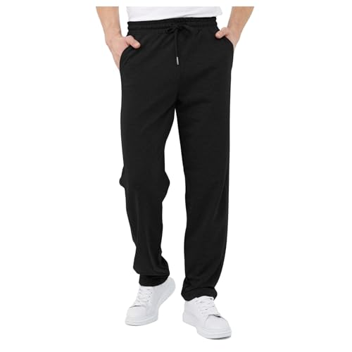 Halfword Jogginghosen Herren Sporthose Sweatpants Elastische Taille Trainingshose Lose Passform Reißverschluss Tasche von Halfword