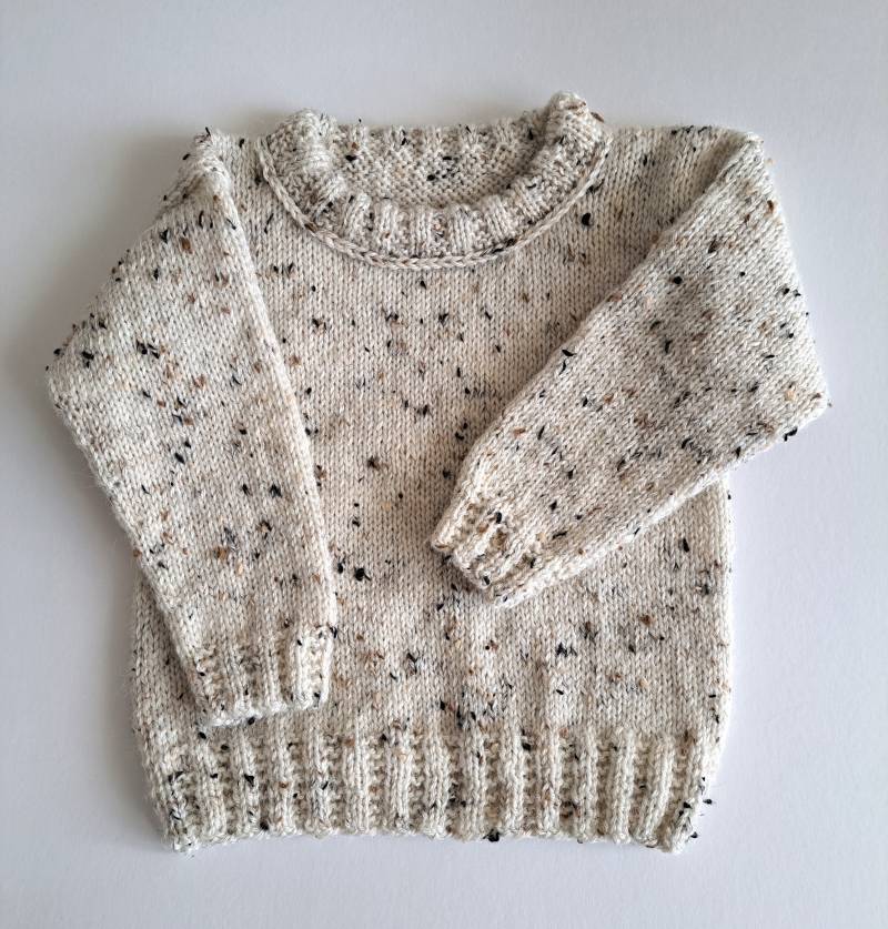 Handgestrickter Kinderpullover - Pullover Für Kleinkinder Kinder Alpaka Wollpullover Unisex von HalinasComfyKnits