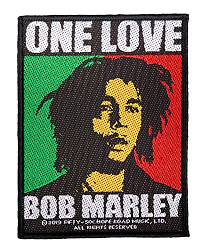 Halle 15 Clothes Bob Marley One Love Aufnäher Bob Marley Patch Gewebt & Lizenziert !! von Halle 15 Clothes