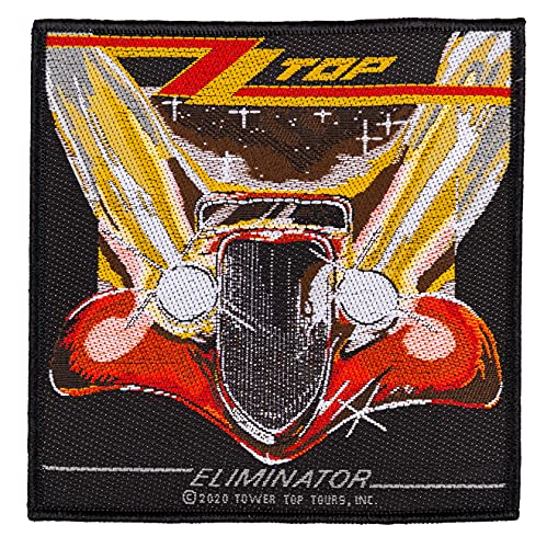 Halle 15 ZZ TOP Eliminator Aufnäher ZZ TOP Patch Gewebt & Lizenziert !! von Halle 15