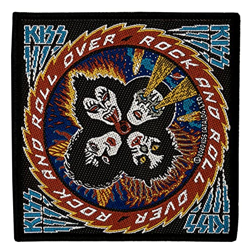Kiss ROCK´N´ROLL OVER Aufnäher Kiss Patch Gewebt & Lizenziert !! von Halle 15