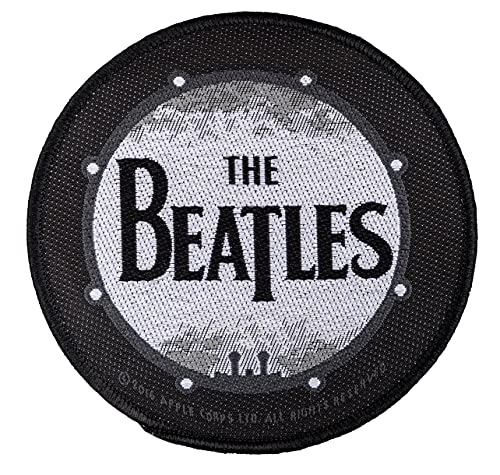 The Beatles DRUMSKIN Aufnäher The Beatles Patch Gewebt & Lizenziert !! von Halle 15 Clothes