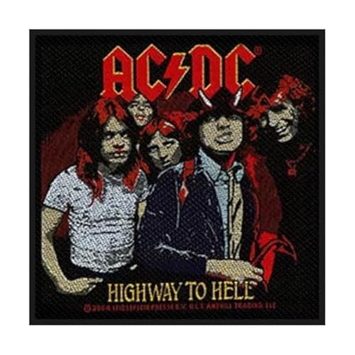 Halle15Clothes - Aufnäher für Kutte - Band AC/DC - HIGHWAY TO HELL Patch von Halle 15
