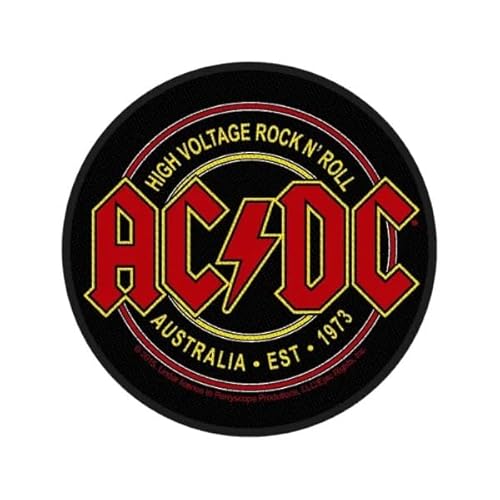 Halle15Clothes - Aufnäher für deine Kutte - Band AC/DC - HIGH VOLTAGE ROCK N ROLL Patch von Halle 15