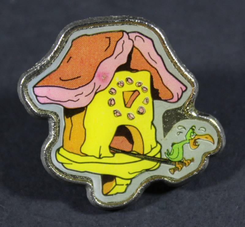 1994 Kuckoo Wecker Anstecknadel - 2.5 X cm. | 1 "X 1" Die Feuersteine Hanna Barbera von HallelujahToys