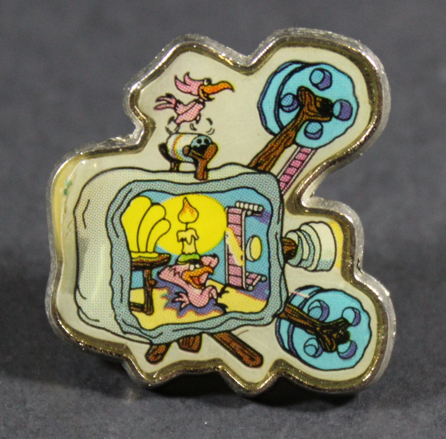 1994 Tv Fernsehen Anstecknadel - 2, 5 X cm. 25 Mm The Flintstones Hanna Barbera Vhtf von HallelujahToys