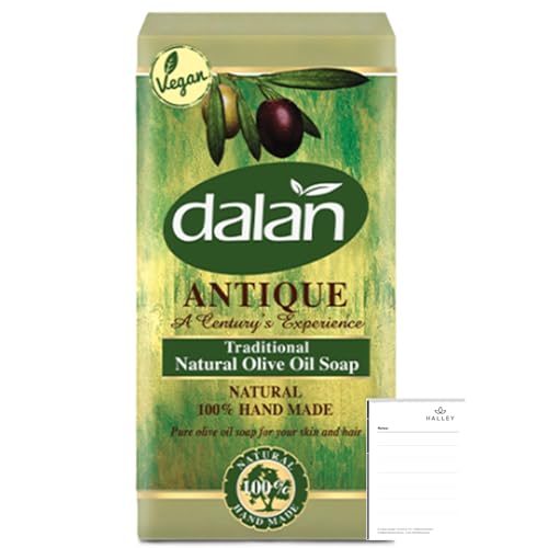 Dalan Antique Traditionelle Natürliche Olivenölseife 5 x 180g – Vegan & Handgefertigt – 100% Reines Olivenöl, Feuchtigkeitsspendend für Haut & Haare + Halley Bedding Notizblock Set Dalan Antique Traditionelle Natürliche Olivenölseife 5 x 180g – Vegan & Handgefertigt – 100% Reines Olivenöl, Feuchtigkeitsspendend für Haut & Haare + Halley Bedding Notizblock Set von Halley Bedding