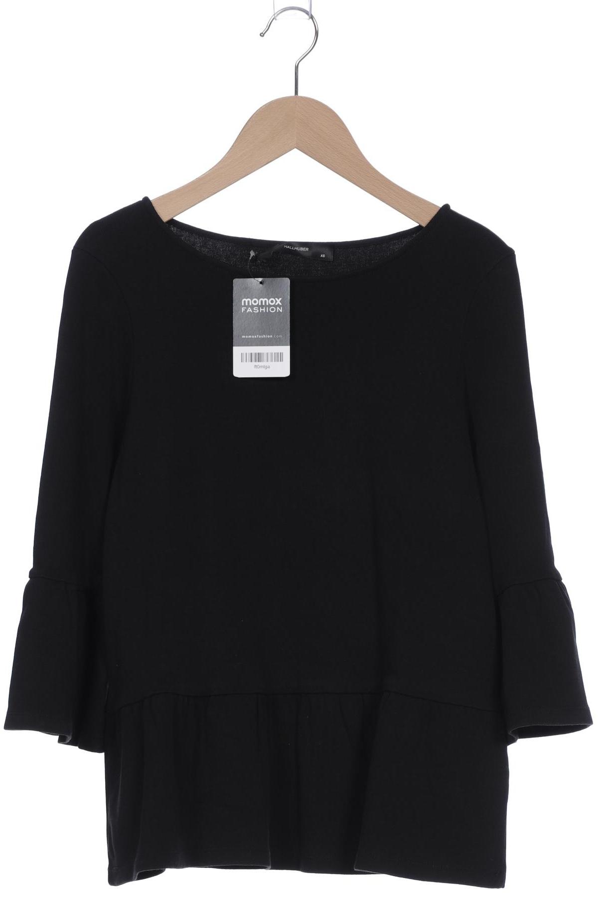 Hallhuber Damen Langarmshirt, schwarz von Hallhuber