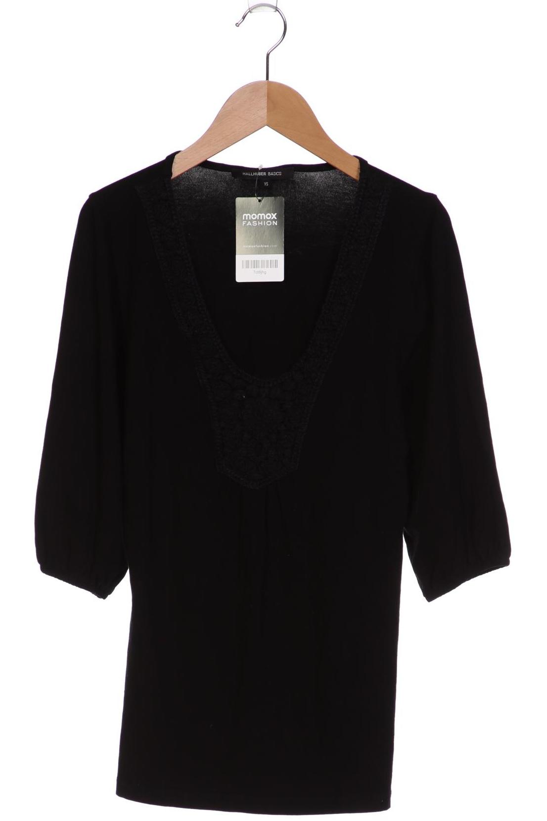 Hallhuber Damen Langarmshirt, schwarz von Hallhuber