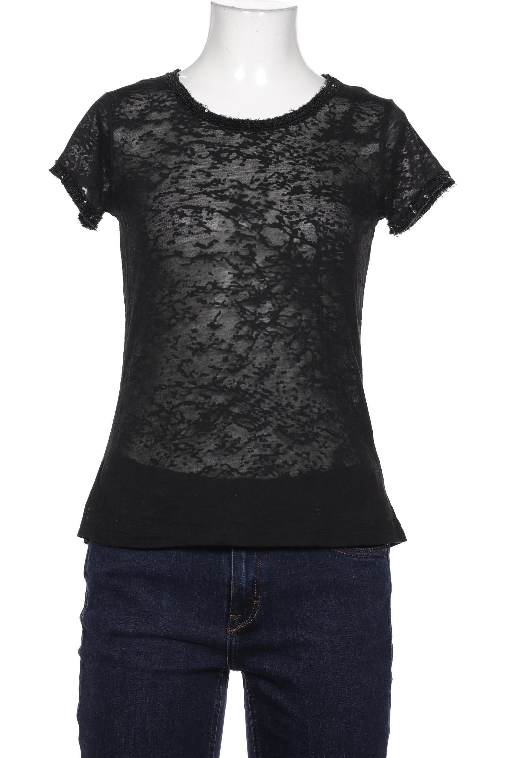 Hallhuber Damen T-Shirt, schwarz, Gr. 34 von Hallhuber