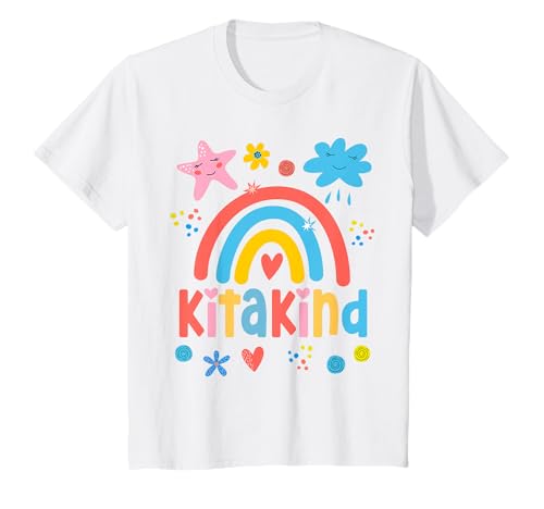 Kinder Kitakind 2025 Kindergartenkind 2025 Regenbogen Mädchen T-Shirt Kinder Kitakind 2025 Kindergartenkind 2025 Regenbogen Mädchen T-Shirt von Hallo Kindergarten 2025 Kindergartenstart
