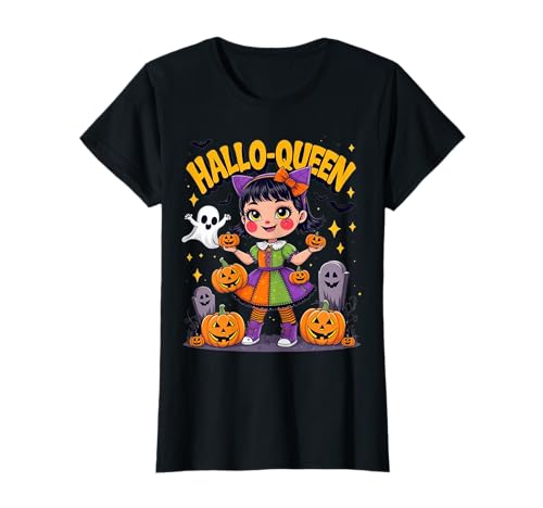 Hallo-Queen süßes Halloween-Kostüm für Kinder T-Shirt Hallo-Queen süßes Halloween-Kostüm für Kinder T-Shirt von Hallo Queen Halloween Costume Fun for Kids