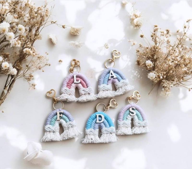 Regenbogenanhänger, Schlüsselanhänger, Taschenanhänger, Geschenkidee von HalloMinikind