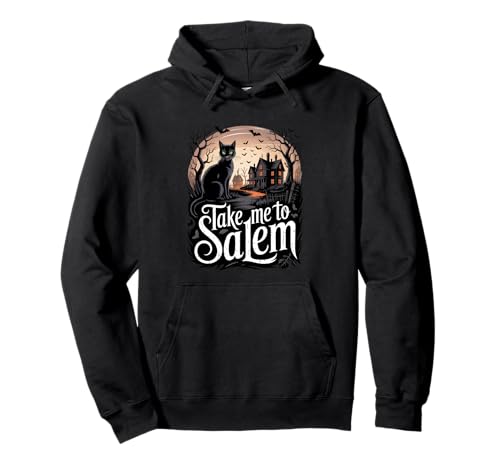 Schwarze Katze Geist Hexe Halloween Männer Frauen Kinder Pullover Hoodie von Halloween, Haunted House