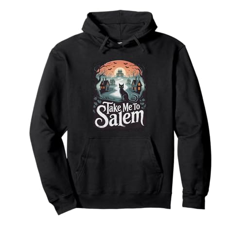 Schwarze Katze Geist Hexe Halloween Männer Frauen Kinder Pullover Hoodie von Halloween, Haunted House