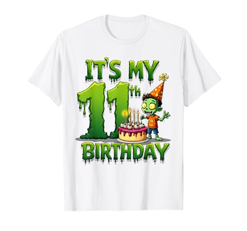 Kids It's My 11th Birthday Boy Halloween Zombie 11 Years Old T-Shirt Kids It's My 11th Birthday Boy Halloween Zombie 11 Years Old T-Shirt von Halloween 11th Birthday Boy Zombie Costume