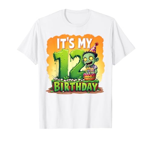 Kids It's My 12th Birthday Boy Halloween Zombie 12 Years Old T-Shirt Kids It's My 12th Birthday Boy Halloween Zombie 12 Years Old T-Shirt von Halloween 12th Birthday Boy Zombie Costume