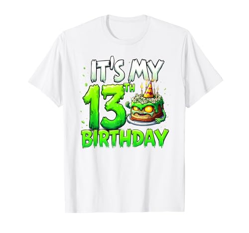 Kids It's My 13th Birthday Boy Halloween Zombie 13 Years Old T-Shirt Kids It's My 13th Birthday Boy Halloween Zombie 13 Years Old T-Shirt von Halloween 13th Birthday Boy Zombie Costume