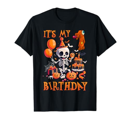 Kids It's My 1st Birthday Boy Halloween Skeleton 1 Years Old T-Shirt Kids It's My 1st Birthday Boy Halloween Skeleton 1 Years Old T-Shirt von Halloween 1st Birthday Boy Skeleton Costume
