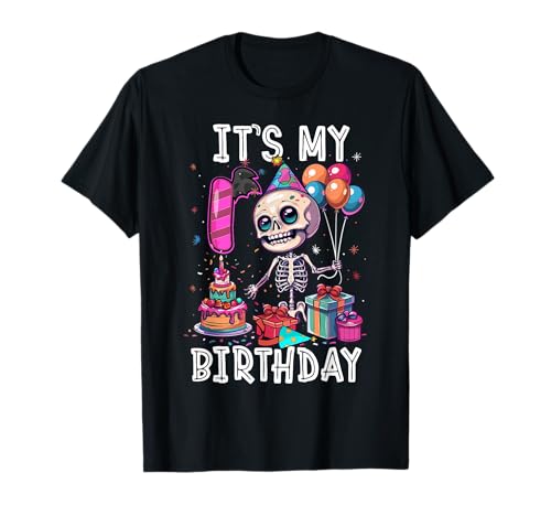 Kids It's My 1st Birthday Boy Halloween Skeleton 1 Years Old T-Shirt Kids It's My 1st Birthday Boy Halloween Skeleton 1 Years Old T-Shirt von Halloween 1st Birthday Boy Skeleton Costume