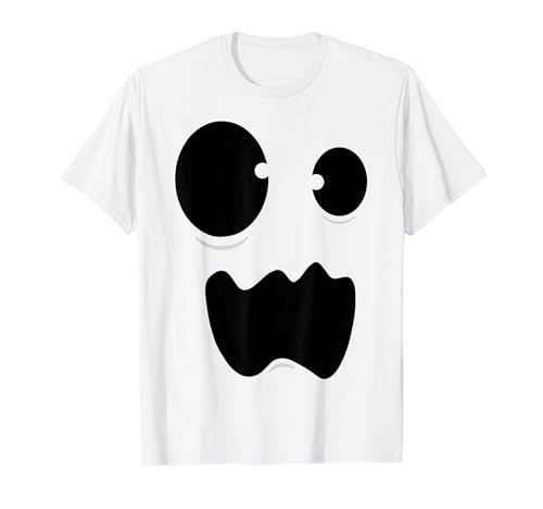 Geister Kostüm Lustiges Ghul Gesicht Fun Halloween Kinder T-Shirt von Halloween Geister