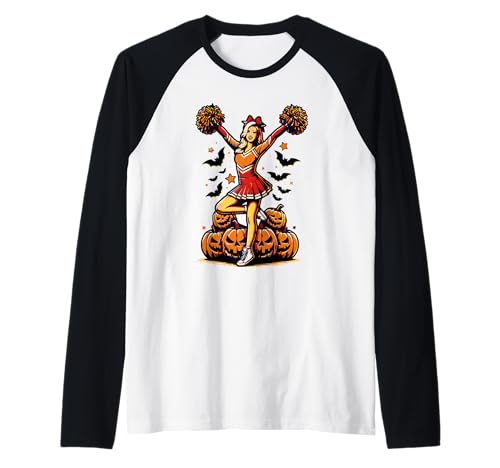 Halloween Cheerleader 2024 Costume Cheerleaders Women Girls Raglan Halloween Cheerleader 2024 Costume Cheerleaders Women Girls Raglan von Halloween 2024 Costume Cheerleaders Women Girls