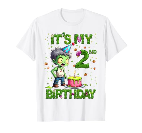 Kids It's My 2nd Birthday Boy Halloween Zombie 2 Years Old T-Shirt Kids It's My 2nd Birthday Boy Halloween Zombie 2 Years Old T-Shirt von Halloween 2nd Birthday Boy Zombie Costume