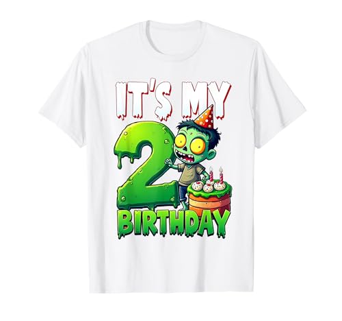 Kids It's My 2nd Birthday Boy Halloween Zombie 2 Years Old T-Shirt Kids It's My 2nd Birthday Boy Halloween Zombie 2 Years Old T-Shirt von Halloween 2nd Birthday Boy Zombie Costume