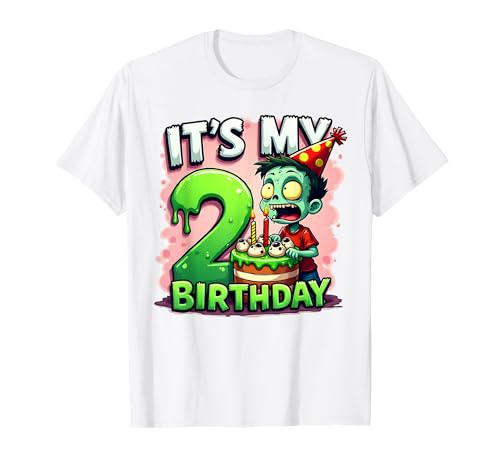 Kids It's My 2nd Birthday Boy Halloween Zombie 2 Years Old T-Shirt Kids It's My 2nd Birthday Boy Halloween Zombie 2 Years Old T-Shirt von Halloween 2nd Birthday Boy Zombie Costume