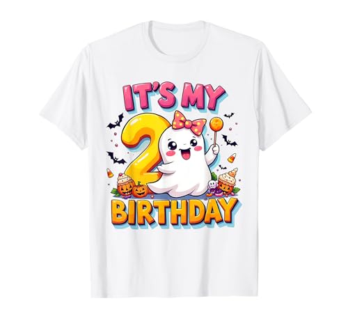 Kids Boo It's My 2nd Birthday Girl Cute Ghost Halloween T-Shirt Kids Boo It's My 2nd Birthday Girl Cute Ghost Halloween T-Shirt von Halloween 2nd Birthday Ghost Cute Costume