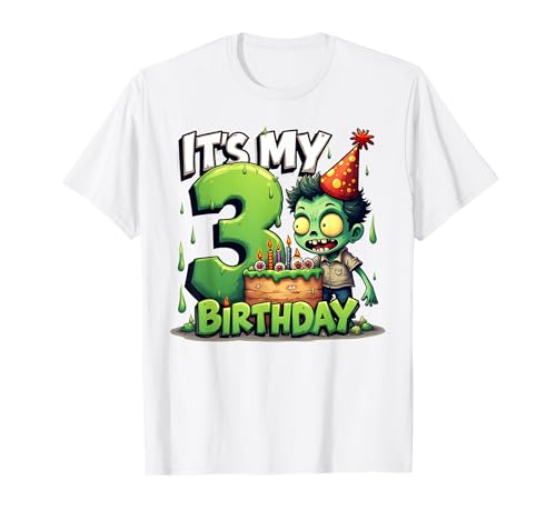 Kids It's My 3rd Birthday Boy Halloween Zombie 3 Years Old T-Shirt Kids It's My 3rd Birthday Boy Halloween Zombie 3 Years Old T-Shirt von Halloween 3rd Birthday Boy Zombie Costume