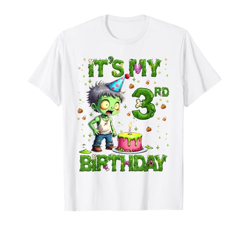 Kids It's My 3rd Birthday Boy Halloween Zombie 3 Years Old T-Shirt Kids It's My 3rd Birthday Boy Halloween Zombie 3 Years Old T-Shirt von Halloween 3rd Birthday Boy Zombie Costume