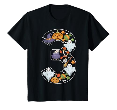 Kinder Halloween Gruseliger Kürbis 3 Jahre alt 3. Geburtstag Kinder T-Shirt Kinder Halloween Gruseliger Kürbis 3 Jahre alt 3. Geburtstag Kinder T-Shirt von Halloween 3rd Birthday Gifts Co.
