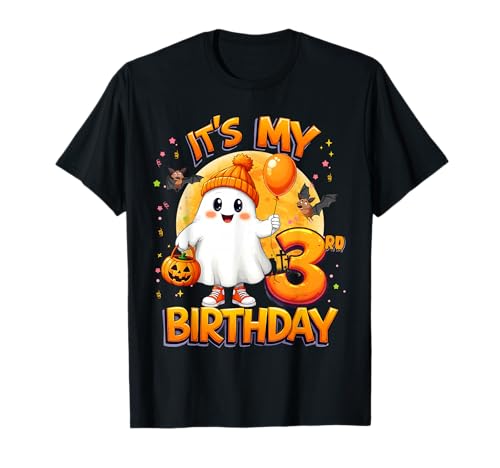 Kids It's My 3rd Birthday Cute Ghost Halloween 3 Years Old T-Shirt Kids It's My 3rd Birthday Cute Ghost Halloween 3 Years Old T-Shirt von Halloween 3th Birthday Cute Ghost Cool Outfit