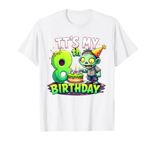 Kids It's My 8th Birthday Boy Halloween Zombie 8 Years Old T-Shirt Kids It's My 8th Birthday Boy Halloween Zombie 8 Years Old T-Shirt von Halloween 8th Birthday Boy Zombie Costume